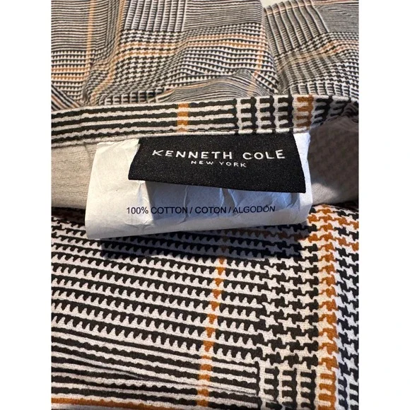 Kenneth Cole New York Sussex Cotton Flannel Duvet Cover Set, Full/Queen 2 Shams - Picture 2 of 6